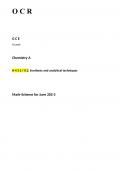 OCR A Level Chemistry A Paper 2 Mark-scheme June 202-3