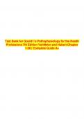 Test Bank for Gould's Pathophysiology for the Health Professions 7th Edition VanMeter and Hubert Chapter 1-28 | Complete Guide A+