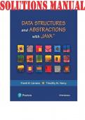 SOLUTIONS MANUAL for Data Structures and Abstractions with Java (What's New in Computer Science) 5th Edition by Frank Carrano & Timothy Henry 