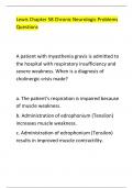 Lewis Chapter 58 Chronic Neurologic Problems  Questions 