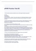 aPHR Practice Test #2 Questions and Answers- Graded A