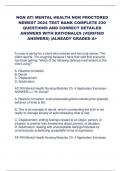 NGN ATI MENTAL HEALTH NGN PROCTORED  NEWEST 2024 TEST BANK COMPLETE 230  QUESTIONS AND CORRECT DETAILED  ANSWERS WITH RATIONALES (VERIFIED  ANSWERS) |ALREADY GRADED A+ 