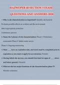 HAZWOPER 40 SECTION 3 EXAM QUESTIONS AND ANSWERS 2024 