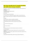 STS-C Exam Question Set #1 |Complete Questions with 100% Correct Answers Graded A+ 