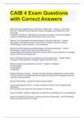 CAIB 4 Exam Questions  with Correct Answers