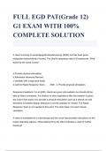 FULL EGD PAT(Grade 12) G1 EXAM WITH 100% COMPLETE SOLUTIO