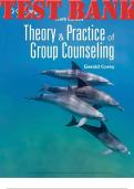 TEST BANK for Theory and Practice of Group Counseling 10th Edition by  Gerald Corey