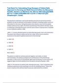 Test Bank For Calculating Drug Dosages A Patient-Safe  Approach to Nursing and Math Second Edition by Maryanne  Castillo, Sandra Luz Martinez De; Werner-McCullough||ISBN  NO:10,1719641226||ISBN NO:13,978-1719641227||All  Chapters||A+, Guide.