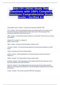 IAAI CFI (2024) Study Test  Questions with 100% Complete Solutions Comprehensive Study Guide | Verified A+