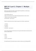  MIS CH 3 part 2, Chapter 3 - Multiple Choice Exam With Advanced Answers 2024.