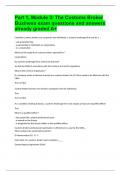 Part 1, Module 3 The Customs Broker Business exam questions and answers already graded A+