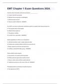 EMT Chapter 1 Exam Questions 2024.