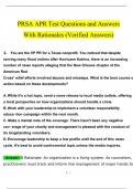 PRSA APR Test Questions and Answers  With Rationales  2024 / 2025 | 100% Verified Answers