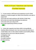 NUR 212 Exam 2  Questions and Answers 2024 / 2025 | 100% Verified Answers