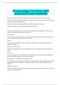 Package deal for NURS 5334 Advanced Pharmacology Test questions and answers