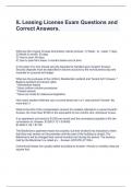 IL Leasing License Exam Questions and Correct Answers