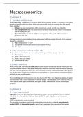 Summary Macroeconomics a European Perspective -  Macroeconomics (ECB1MACR)