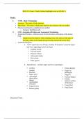 BIOS 251 Week 3 Exam 1 Study Outline