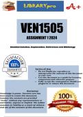 VEN1505 Assignment 1 Semester 1 2024 