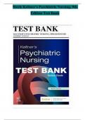 Steele Keltner’s Psychiatric Nursing, 9th Edition Test Bank