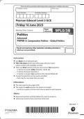 A LEVEL 2023 Edexel Politics Question Paper 3B