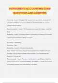 HORNGREN'S ACCOUNTING EXAM QUESTIONS AND ANSWERS