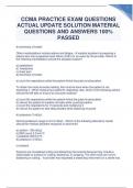 CCMA PRACTICE EXAM QUESTIONS ACTUAL UPDATE SOLUTION MATERIAL QUESTIONS AND ANSWERS 100% PASSED