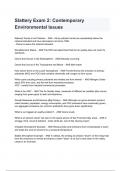  Slattery Exam 2: Contemporary Environmental Issues Questions and Answers 2024( A+ GRADED 100% VERIFIED).