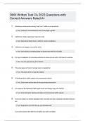 DMV Written Test CA 2023 Questions with Correct Answers Rated A