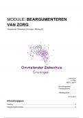 Module Beargumenteren van Zorg