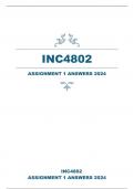 INC4802 ASSIGNMENT 1 ANSWERS 2024