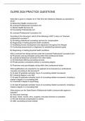 OLERE 2024 PRACTICE QUESTIONS