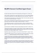 MLBPA General Certified Agent Exam 2024 with correct Answers