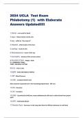 2024 UCLA Test Exam  Phlebotomy (1) with Elaborate  Answers Updated!!!!!