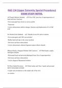 RAD 134 (Upper Extremity Special Procedures) EXAM STUDY NOTES.