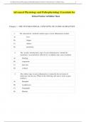 Test Bank For Advanced Physiology and Pathophysiology Essentials for Clinical Practice 1st Edition By Nancy C. Tkacs , Linda L. Herrmann, Randall L. Johnson |All Chapters, Complete Q & A, Latest Updated Version 2024