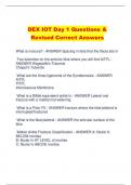 DEX IOT Day 1 Questions &  Revised Correct Answers