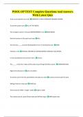 POOL OP TEST Complete Questions And Answers With Latest Quiz