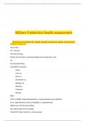 William Fredericks Health assessment     Nursing Concepts for Adult Health (Arizona State University)