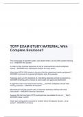 TCFP Exam Bundle Questions and Answers Latest Update(SCORED A   )