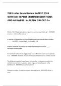 TEEX Jailer Exam Review LATEST 2024  WITH 30+ EXPERT CERTIFIED QUESTIONS  AND ANSWERS I ALREADY GRADED A+