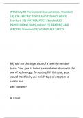 WRS Duty #3 Professional Competencies Standard  18) JOB-SPECIFIC TOOLS AND TECHNOLOGIES  Standard 19) MATHEMATICS Standard 20)  PROFESSIONALISM Standard 21) READING AND  WRITING Standard 22) WORKPLACE SAFETY 