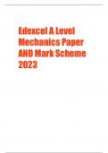 Edexcel A-Level Mechanics Paper 2023