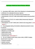 Nuclear Medicine Board Review NMTCB Exam Questions and Answers Graded A+