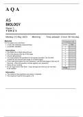 AQA AS BIOLOGY Pаper 1 QP June 2023