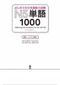 Vocab for jlpt n5