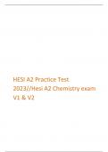 HESI A2 Practice Test  2023//Hesi A2 Chemistry exam  V1 & V2