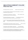 QMA IVYTECH COMMUNITY COLLEGE PRACTICE TEST Guide Solution With Accurate Answers.