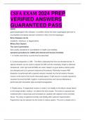 RATED A++ CSFA EXAM 2024 PREP  VERIFIED ANSWERS  GUARANTEED PASS