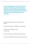 RN ATI COMPREHENSIVE EXIT 2024 WITH NGN VERSION A TESTBANK LATEST VERSION 2024-2025 WITH ACTUAL QUESTIONS AND CORRECT VERIFIED ANSWERS WITH RATIONALES|ALREADY GRADED A+|100% GUARANTEED TO PASS CONCEPTS